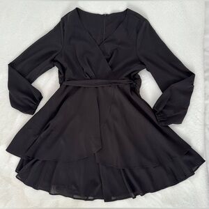 Women’s Black Long Sleeve A-Line Dress, Size XXL - NWT